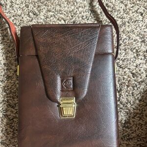 VTG Kodak Brown Leather Camera Bag